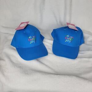 2 Celebrate Queer Joy Blue Baseball Caps Anna Parade Gay Pride Rainbow LGBTQ